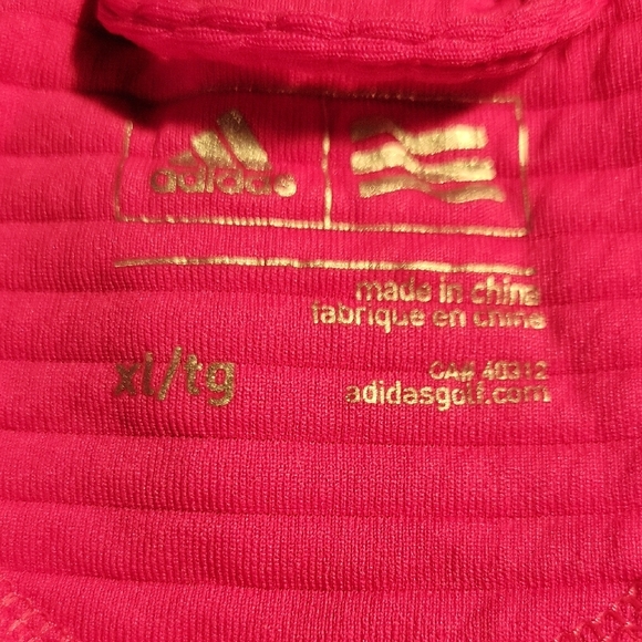 Adidas Hot Pink Ribbed Jacket - Picture 3 of 3